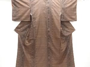 アンティーク　花更紗模様本場大島紬着物(染)